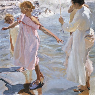 Hora de bañarse, Valencia de Joaquín Sorolla